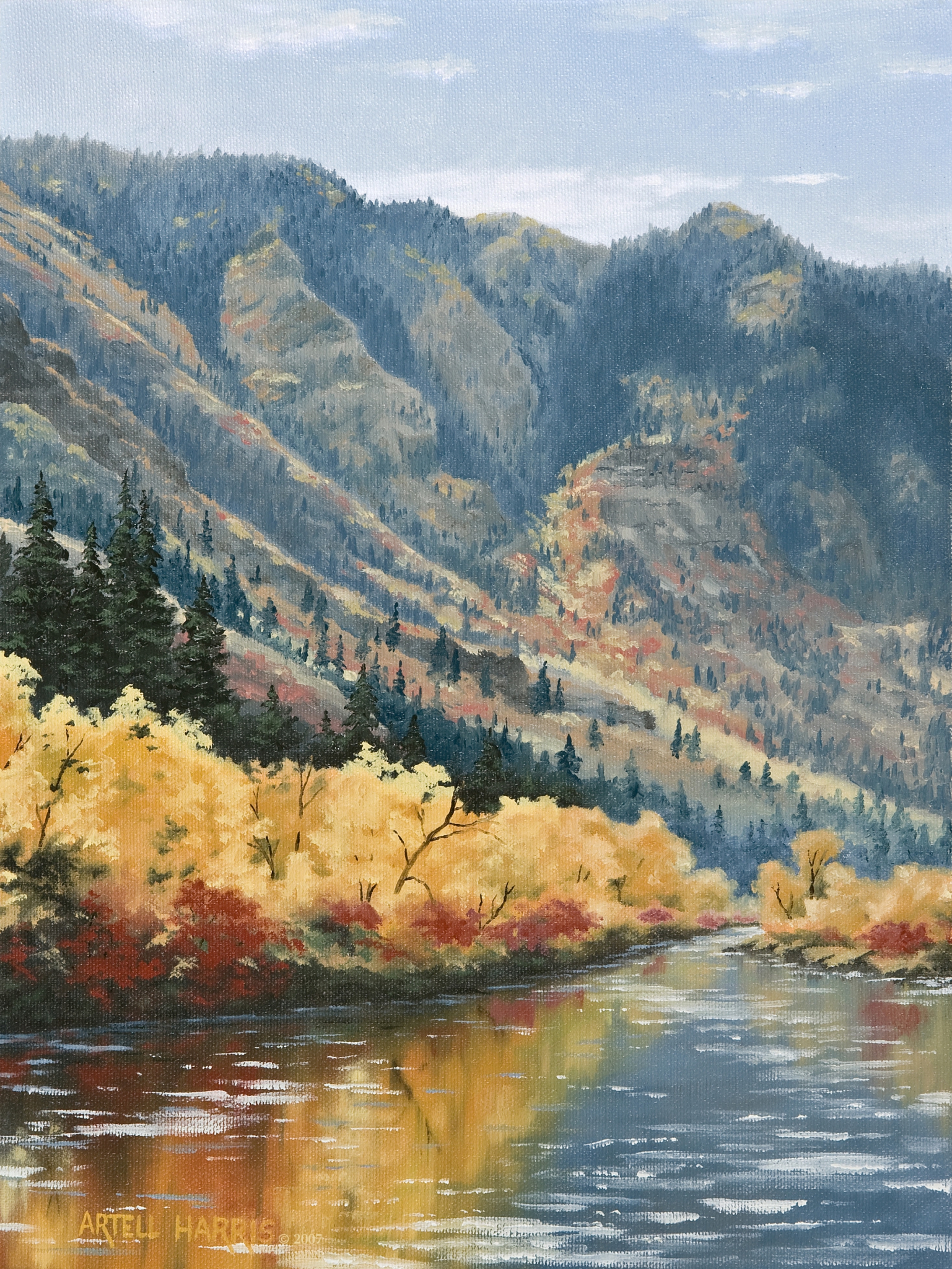 Provo River by artell harris