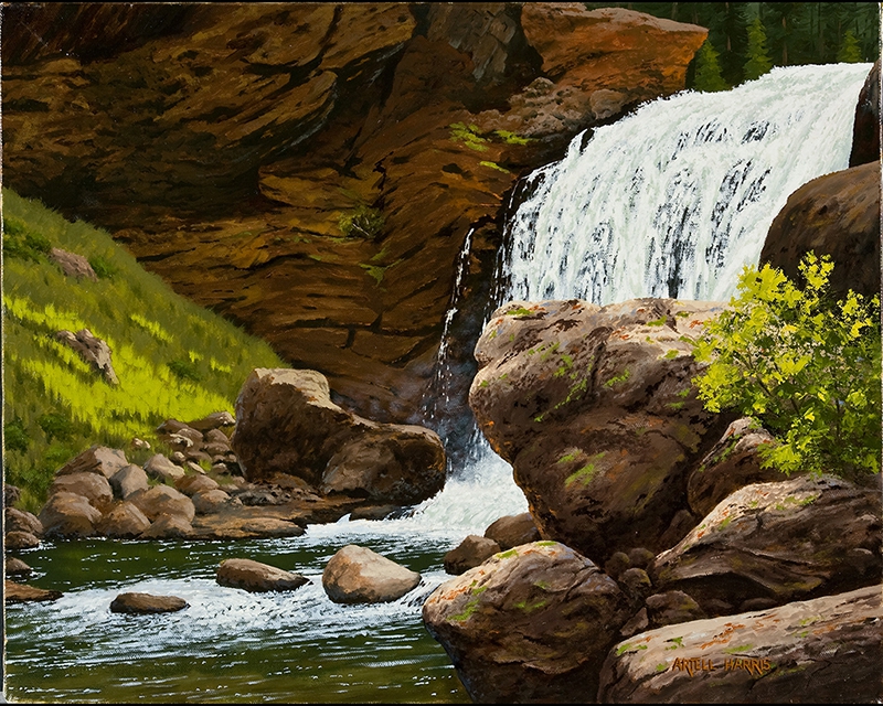 Moose Falls #1, Yellowstone by artell harris