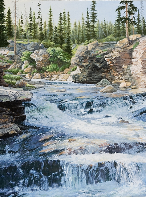 Provo River Falls #1 by artell harris