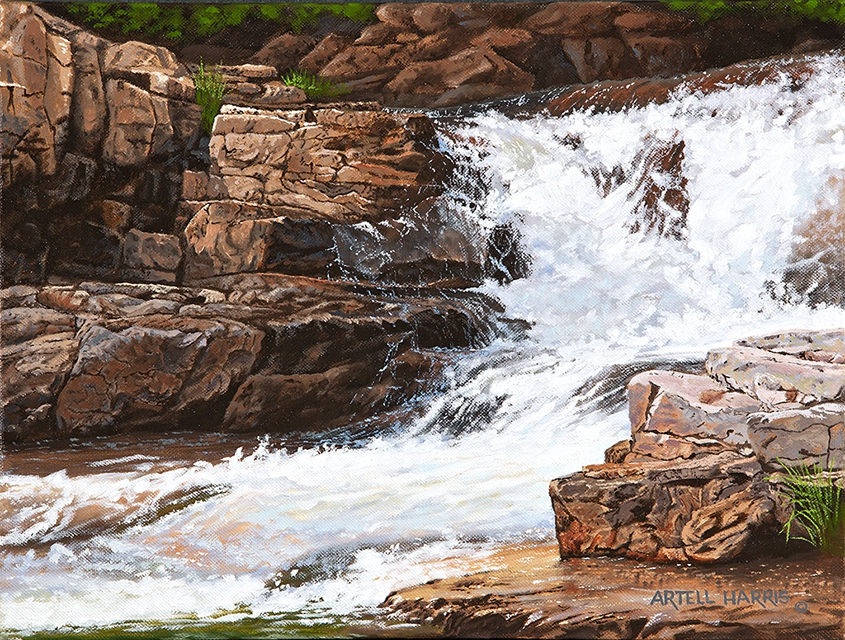 Provo River Falls #4 by artell harris