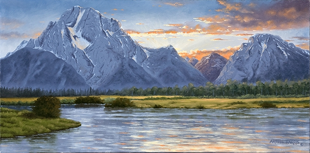 Mt. Moran Sunset by artell harris